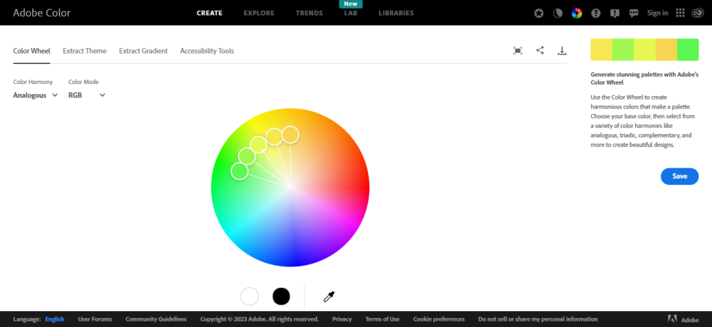 Adobe Color Wheel